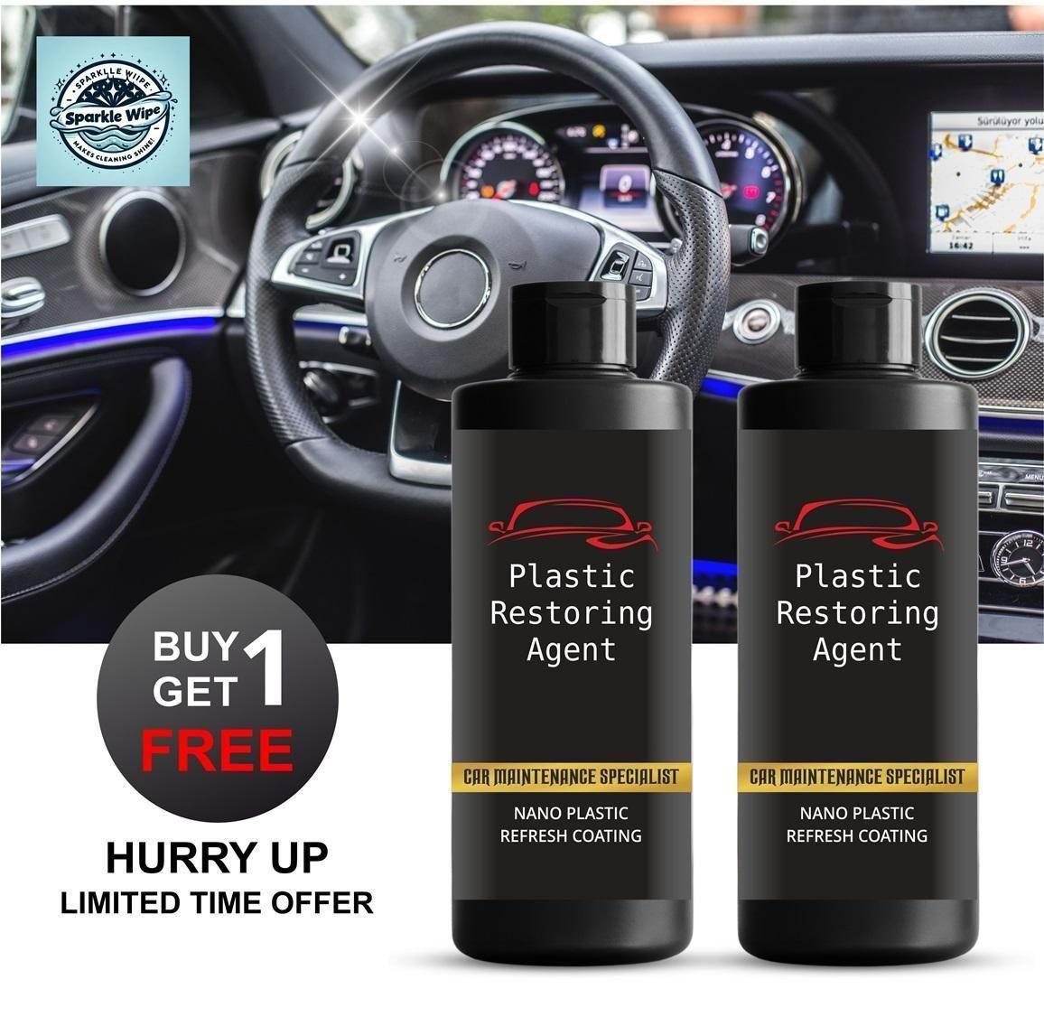 Nano Plastic Revitalizing Coating Agent for Car (Pack of 2)